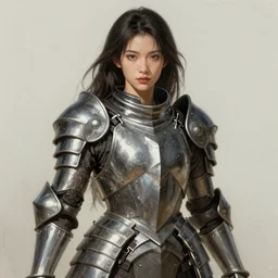 a professionally painting of an attractive young female, partially dressed in military armor, olive skin, long dark hair, beautiful bone structure, perfectly proportioned, symmetrical facial features, intricate, elegant, heroic pose, digital painting, concept art, illustration, sketch-like, sharp focus, finely detailed, from Metal Gear, by Ruan Jia and Mandy Jurgens and William-Adolphe Bouguerea