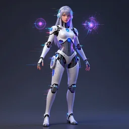 a glitch art full body character portrait of female magic a. i. manifesting it self into reality trending on artstation deviantart pinterest detailed realistic hd 8 k high resolution