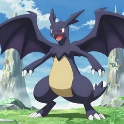 psychic dark type pokemon, by ken sugimori