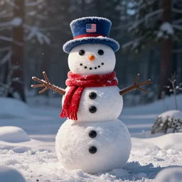 frosty the snowman dressed as joe biden