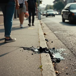 people melting on the side walk from rising temperatures, octane 4 k, filmic, heatwave, cinematic