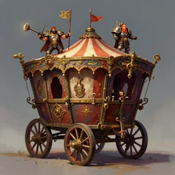 gypsy circus wagon, league of legends, craig mullins, warhammer, world of warcraft, artstaton, digital illustration