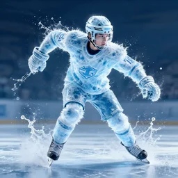 champion splashart of champion made out of ice