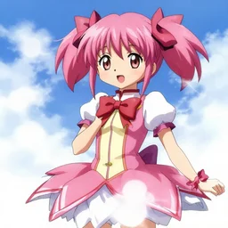 puella magi madoka magica illustration on the style of  gekidan inu curry, 劇団イヌカレー