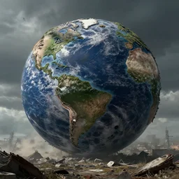 post apocalyptic abandoned earth, cinematic, concept art