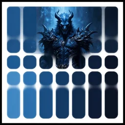 thedarkdemon blue color pallete