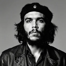 Portrait of Jayson Tatum, Jayson Tatum as Che Guevara, Guerilla Heroica, Black and White, Photograph by Alberto Korda, inspiring, dignifying, national archives
