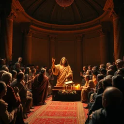the second coming of jesus, at the press conference in 1 9 8 2, 8 k intricate detail, hyperdetailed