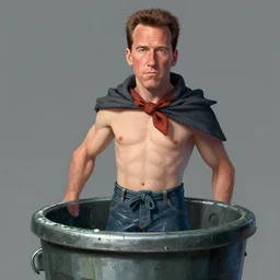 arnold schwarzenegger as garbage pail kid, hyper realism, fine details, concept art, digital art, deviantart artstation, very sharp,