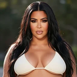 highly detailed portrait of obese kim kardashian, overweight, fat, global illumination, radiant light, photography