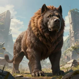 highly detailed portrait photo of a huge mackogneur カイリキー in a scenic dystopian environment, hyperrealistic Illustration