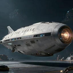 the expanse tv show spaceship render exterior realistic dramatic lighting stills 4 k