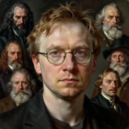 vitalik buterin detailed portrait zdzisław beksinski, hr giger, brom, zdzisław beksinski, henry fuseli, junji ito, michael whelan