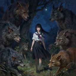 a girl from final fantasy live action, where the wild things are, evocative, mystical night, very very very very detailed, award winning, masterpiece digital painting by greg rutkowski, alex grey, artstation, 4 k wallpaper