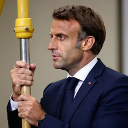Emmanuel Macron as plumber, Realistic, HDR, HDD, 8K, Profile Picture 1024px