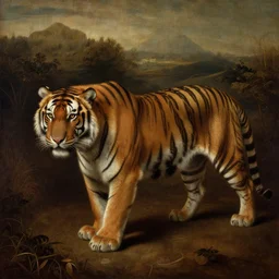 painting of tiger by Leonardo da Vinci