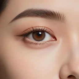 portrait of a stunningly beautiful eye, combined and multiplied