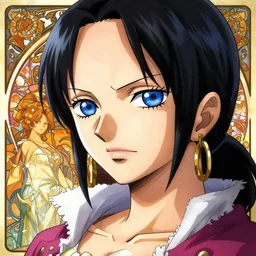 highly detailed anime portrait of nico robin by eiichiro oda!, makoto shinkai, alphonse mucha, sharp focus, art by artgerm and greg rutkowski!, harsh overhead sunlight, blue eyes!!, large aquiline nose!!, gaston bussiere, stanley kubrick, kaoru mori, intricately detailed, behance, 4 k, hdr