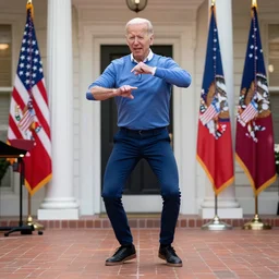 Joe Biden doing tiktok dances
