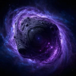 black hole destroying a universe,, atmospheric, cosmos, purple and blue, intricate details, ultra realistic, unreal engine 5, highly detailed vfx, cinematic