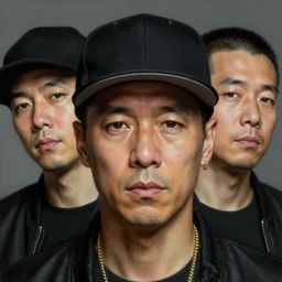 portrait of beastie boys!!!!!!!!!!!!!!!!!!!!!!!!!!!, detailed face, detailed painting,, epic lighting, by ilya repin, phil hale and kent williams