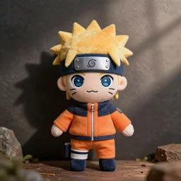 “a cute plushie of Naruto”