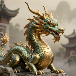 a majestic dragon, hd, high quality stock photo