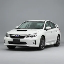 Photo of a white 1953 Subaru WRX sedan