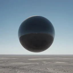 sphere floating above the horizon, zdzislaw beksinski