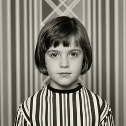 mary louise brooks 2 5 years old, bob haircut, portrait by patrick nagel, 1 9 2 0 s, straight lines, art deco stripe pattern