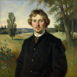 a portrait of a character in a scenic environment by Tjalf Sparnaay