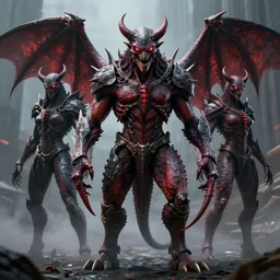 pitchburn devils!, security rhox, sauroform hybrid, forbidding spirit!!, guardian project, hackrobat!!!, cinematic, hyper realistic, detailed, 8k, octane render.
