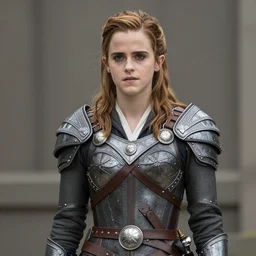 emma watson, hyper - realistic, dressed as a valkyrie