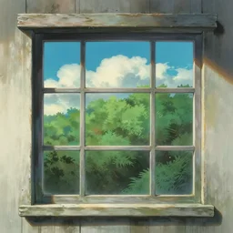 windows to another world, digital painting, concept art, smooth, sharp focus, illustration by studio ghibli