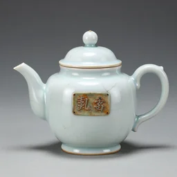 cracked porcelain china robot bust intricate teapot