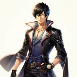 realistic beautiful gorgeous natural Persona 3 male protagonist art drawn full HD 4K highest quality in artstyle by professional artists WLOP, Taejune Kim, yan gisuka, JeonSeok Lee, artgerm, Ross draws, Zeronis, Chengwei Pan on Artstation