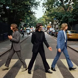 the terminator beatles on abbey road, fantasy art
