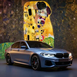bmw, hyper detailed, digital art, trending in artstation, cinematic lighting, studio quality, smooth render, unreal engine 5 rendered, octane rendered, art style by klimt and nixeu and ian sprigger and wlop and krenz cushart.