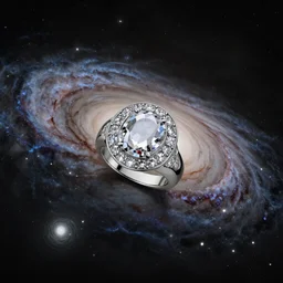 a halo ring orbiting a galaxy, 4k resolution
