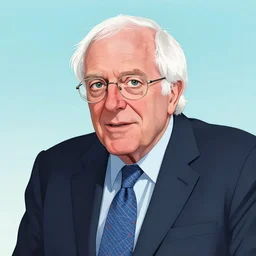 Bernie Sanders illustration by Takehiko Inoue, cinematic