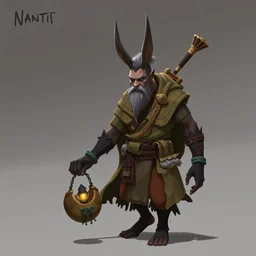concept art, a donkey monk, artstation, beautiful, - n 4