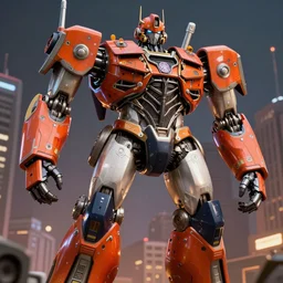 closeup of giant robo ( the day the earth stood still ), and marvel celestial galactus hybrid, orange black white color. city in background dramatic lighting, heroic poses, realistic reflection, charlie bowater, gustav klimt, octane render, 4 k, high detail, by tom bagshaw, powerful