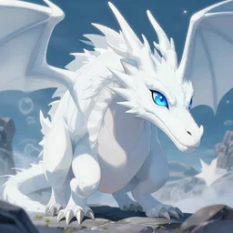 blue eyes white dragon by anya anti