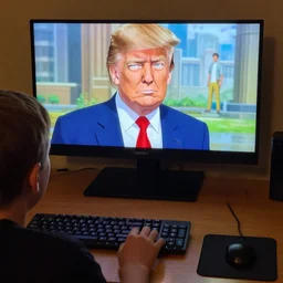 Donald Trump caught watching anime