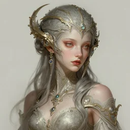 A full portrait of a beautiful post apocalyptic offworld dream stealer, intricate, elegant, highly detailed, digital painting, artstation, concept art, smooth, sharp focus, illustration, art by Krenz Cushart and Artem Demura and alphonse mucha