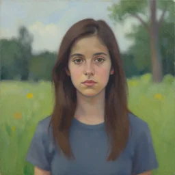a portrait of a character in a scenic environment by Wendy Blackwell