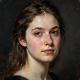 female portrait, by winslow homer.