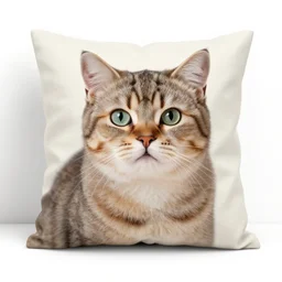 pillow with a cat