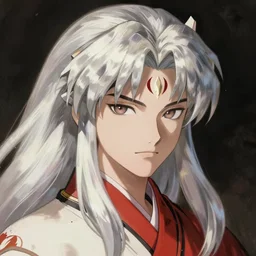 feral oni girl drawn similar to sesshomaru, art by koyorin, hyperdetailed