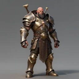 Portrait of a cyclops warforged paladin full body by Greg Rutkovski